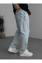 Ice Blue Ripped Baggy Jean Ke-169/496/548/158 - 4