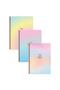 Keskin Color A4 Lined Spiral Fairy Powder Notebook Set 3 Pieces |   80 Sheets