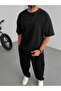 Black Basic Oversize T-Shirt C-055