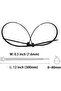 YU WELL ECRAB Cable Zip Ties Heavy Duty 12 Inch 100 Pack, ECRAB UV Resistant 120 Pounds Strong Nylon - 6