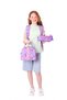 Brocade Triple School Bag Set - Purple - Heart and Kaukko Printed - Girl - 3