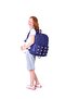 Fancy Girl's Navy Blue Five-Eye School Backpack with Metal Accessories - K1833 - 7