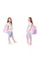 Rainbow Purple Multicolor Striped Girls' Triple Primary and Secondary School Bag Set - 4