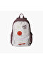 Printed Backpack with Adjustable Straps and Zip Closure - 29x40x15 cm