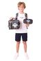 Special for Kids Girls (Black - 3D Rocket Detailed) Triple School Bag Set - 3