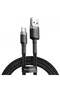 USB Type-C Data Cable, 2A, 3m, Cafule - Dark Gray