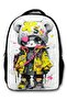 Hope Bag Boys' School Backpack - Anime - Yellow White - 5107 (7 Years and Above) - 2