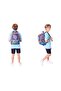 Men's Bag and Three-Eye Pencil Bag Set - Navy Blue Orange - Soccer Ball (L5269+L8269) - 3