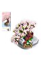 Decorative Collectible Sakura Tree Flower Building Set 426 Piece Puzzle Block Flower Building Set - 3