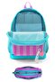 Special Four-Eye Backpack and Pen Holder Set for Primary School Girls - Turquoise Pink Striped - 2