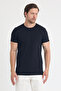 Erkek Pis Yaka Basic T-Shirt - 2