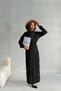Women's Heart Print Embossed Maxi Length Knitwear Dress
