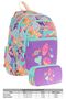 Girl's Bag and Three-Eye Pencil Bag Set - Green Purple - Candy (L5231+L8231) - 2