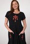 Women's Black Embroidery Detailed Pocketed Shalwar Dress Hzl25S-Vm10361 - 2