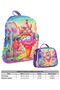 Ice Cream Printed Girls School Bag and Lunch Box Set - Red Blue (L5251+L7251) - 2