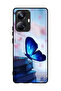 غطاء حماية لهاتف Realme 10 Pro Plus بتصميم فراشة جالسة على الكتب