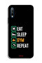 Honor 9X (China) Protective Case Cover Eat Sleep Gym Repeat - 2