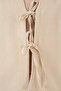 Women's Linen Look Zero Sleeve Double Suit 6746 - Beige - 5