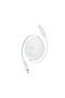 Cablu retractabil de încărcare/date Type-C la Type-C, 60W, 1m, Baseus, Free2Pull Mini, alb
