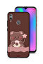 غطاء حماية لهاتف Honor 10 Lite بتصميم دب الدونات