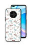 غطاء حماية لهاتف Honor 50 Lite بتصميم أرنب وفراشات