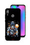 غطاء حماية لهاتف Honor 10 Lite بتصميم رائد فضاء تجريدي