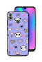 غطاء حماية لهاتف Honor 10 Lite بتصميم الحب والباندا