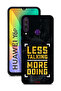 Huawei Y6p Protective Case Cover Less Talking More Doing