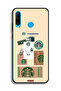 Huawei nova 4e Protective Case Cover Coffee Sticker - 2