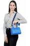 Elora Women's Leather Shoulder Crossbody Bag with Woven Strap - 5