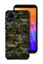 Huawei Y5p Protective Case Cover Camouflage Wooden Pattern