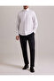 Slimfit Slim Fit Pocketless Long Sleeve Bright White Cotton Satin Easy Ironing Can Iron - 3