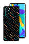 غطاء حماية لهاتف هواوي P30 Pro بنمط خطوط تجريدية X