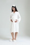 Women's Tuba Ecru Front Button Maternity Nightgown - 2