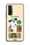 Huawei P smart (2021) Protective Case Cover Coffee Sticker - 2