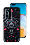 غطاء حماية لهاتف هواوي P40 Pro Plus 5G بتصميم الذئب المتمايل