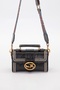 Premium Speckle Detail Shoulder Bag Black