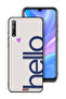 Huawei Y8p Protective Case Cover Hello