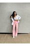 Waist Tie Detailed Linen Trousers Misspnt2669 - 2