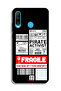 Huawei nova 4e Protective Case Cover Private Activist Fragile Sticker - 2