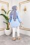 Women's Buttoned Tie-Up Blue Shirt - 5