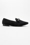 Women's Buckle Knitwear Shoes Black - 2