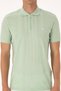 Men's Regular Fit Water Green Polo Neck Zipper T-Shirt 50300813-Vr048 - 6