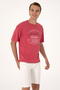 Men's Comfort Fit Cherry Crew Neck T-Shirt 50300239-Vr223 - 3