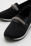 Women's Stoned Knitwear Casual Shoes Black - 3
