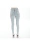 Julia Women's Light Blue High Waist Skinny Skinny Lycra Jeans Pantalon - 3