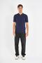 Men's T-Shirt with Zipper Collar Detail - 2