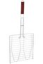 stainless steel BBQ grill basket with wooden handle - 2