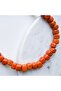Orange Glass Basement Bead Necklace