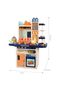 Mappy Kitchen with 65 accessories, lights and sound, Navy Blue - 7